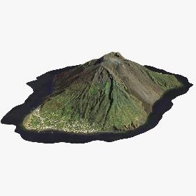 Stromboli Volcano 3D model